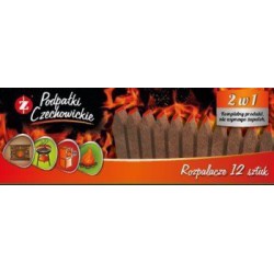 Podpałka ROZPALACZ 2w1  12 szt. w kartoniku Czechowice