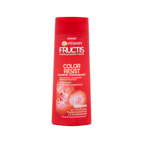 Garnier Fructis Color Resist Szampon wzmacniający do włosów farbowanych i z pasemkami 250 ml