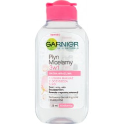 Garnier Skin Naturals Płyn micelarny 3w1 skóra wrażliwa 125 ml