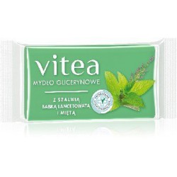 Vitea mydło glicerynowe z szałwią, babką lancetowatą i miętą  75 g