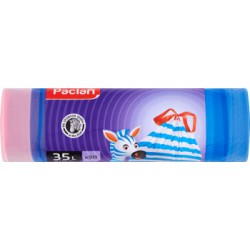 Worki na śmieci Paclan Zebrastic 35 l 20 sztuk