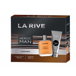 La Rive Heroic Men Zestaw Woda toaletowa 100ml + Żel pod prysznic 100ml 