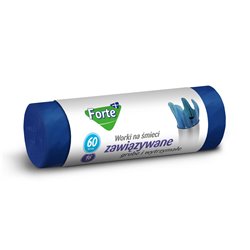 Forte+ worki na śmieci LDPE zawiązywane 60L 16 szt.