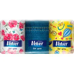 Velvet For You Chusteczki higieniczne 3-warstwowe 6 paczek po 9 sztuk