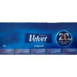 Velvet Original Chusteczki higieniczne 3-warstwowe 10 paczek po 9 sztuk