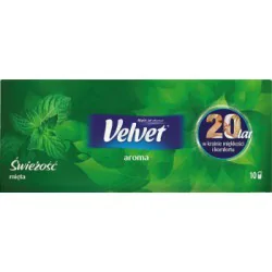 Velvet Aroma Świeżość mięta Chusteczki higieniczne zapachowe 10 x 9 sztuk