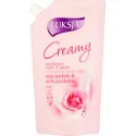 Luksja Creamy Rose Petal and Milk Proteins Kremowe mydło w płynie opakowanie uzupełniające 400 ml