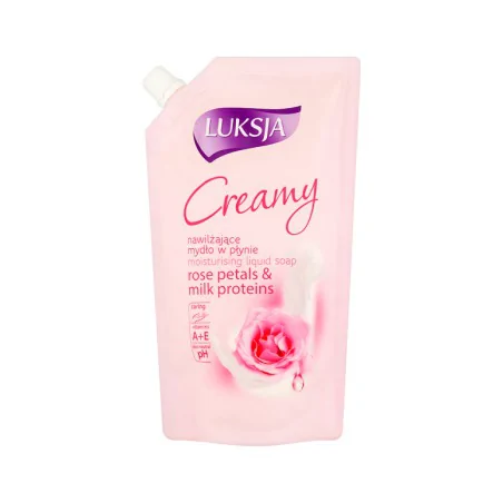 Luksja Creamy Rose Petals & Milk Proteins Kremowe mydło w płynie opakowanie uzupełniające 400 ml