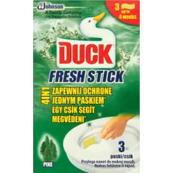 Duck Fresh Stick 4in1 Pine Żelowe paski do toalet 27 g (3 sztuki)