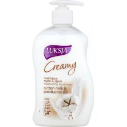 Luksja Creamy Cotton Milk & Provitamin B5 Nawilżające mydło w płynie 450 ml