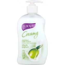 Luksja Creamy Olive & Yoghurt Nawilżające mydło w płynie 450 ml