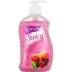 Luksja Juicy Cranberry & Manuka Honey Nawilżające mydło w płynie 450 ml