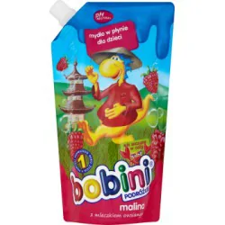 Bobini Mydło w płynie dla dzieci malina z mleczkiem owsianym Zapas 400 ml