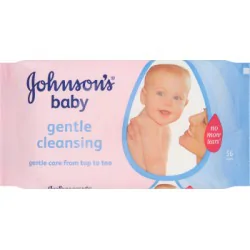 Johnson's Baby Gentle Cleansing Delikatne chusteczki oczyszczające 56 sztuk