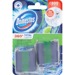 Domestos 360° Total Hygiene Lime Kostka do spłuczki 2 x 50 g