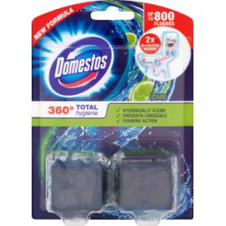 Domestos 360° Total Hygiene Lime Kostka do spłuczki 2 x 50 g