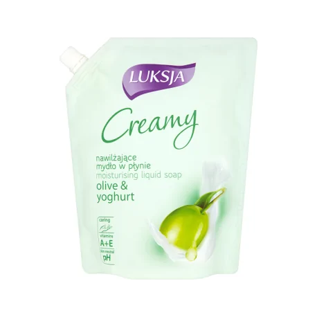 Luksja Creamy Olive & Yoghurt Nawilżające mydło w płynie opakowanie uzupełniające 900 ml