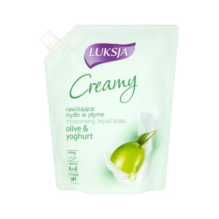 Luksja Creamy Olive & Yoghurt Kremowe mydło w płynie opakowanie uzupełniające 900 ml