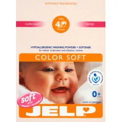 JELP Color Soft 2w1 Hipoalergiczny proszek i środek zmiękczający do prania odzieży dziecięcej 320 g