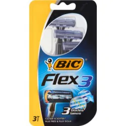 Bic Flex 3 Jednoczęściowe maszynki do golenia 3 sztuki