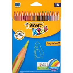 Bic Kids Tropicolors 2 Kredki 18 kolorów