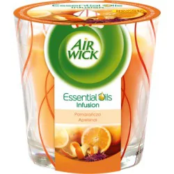 Air Wick Essential Oils Infusion Świeczka o zapachu pomarańczy 105 g