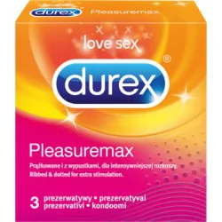 Durex Pleasuremax Prezerwatywy 3 sztuki