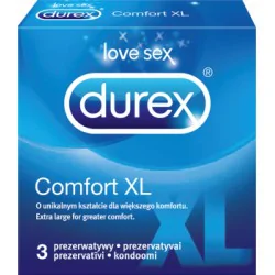 Durex Comfort XL Prezerwatywy 3 sztuki