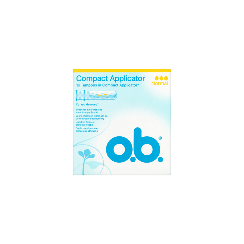 O.B. Compact Applicator Normal Tampony Z Aplikatorem 16 Sztuk