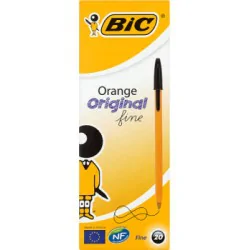 BiC Orange Original Fine Długopis czarny 20 sztuk