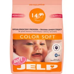 JELP Color Soft Hipoalergiczny proszek i środek zmiękczający do prania odzieży dziecięcej 1,12 kg