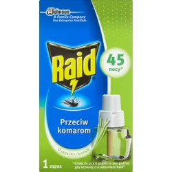 Raid Przeciw komarom o zapachu citronelli Wkład do elektrofumigatora owadobójczego 31 ml