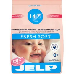 JELP Fresh Soft Hipoalergiczny proszek i środek zmiękczający do prania odzieży dziecięcej 1,12 kg