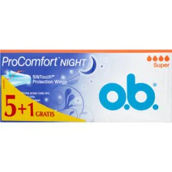 O.B. ProComfort Night Super Tampony 6 x 16 sztuk