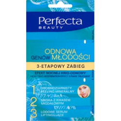 Perfecta Beauty Odnowa Genów Młodości 3-etapowy zabieg efekt nocnej krio-odnowy 13 ml