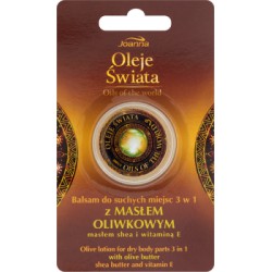 Joanna Oleje Świata Balsam do suchych miejsc 3 w 1 z masłem oliwkowym 8 g