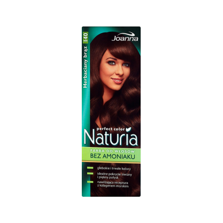 Joanna Naturia perfect color Farba do włosów Herbaciany brąz 140