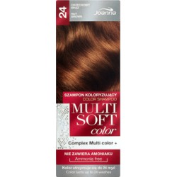 Joanna Multi Soft color Szampon koloryzujący Orzechowy brąz 24