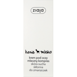 Ziaja Kozie mleko Krem pod oczy mleczny kompres skóra sucha skłonna do zmarszczek 15 ml