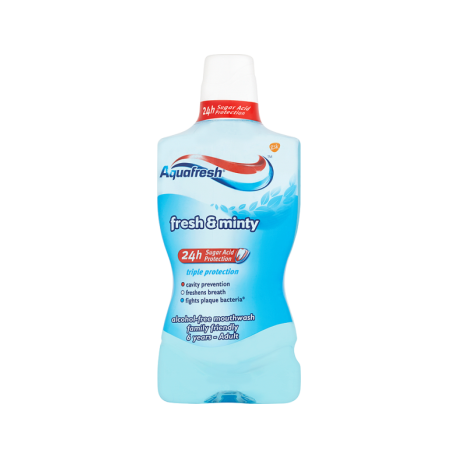 Aquafresh Triple Protection Fresh & Minty Płyn do płukania jamy ustnej 500 ml