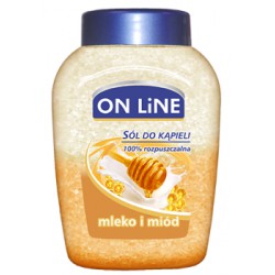 ON LiNE Sól do kąpieli mleko i miód 750 g