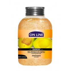 ON LiNE HARMONY Sól pieniąca do kąpieli awokado 600 g