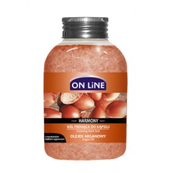 ON LiNE HARMONY Sól pieniąca do kąpieli olejek arganowy 600 g