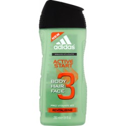 Adidas Active Start 3 Żel pod prysznic do ciała włosów i twarzy 250 ml