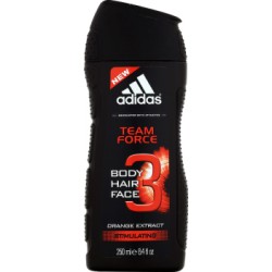 Adidas Team Force Żel pod prysznic do ciała włosów i twarzy 250 ml