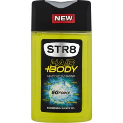 STR8 Hair+Body 6G Force Energetyzujący żel pod prysznic 250 ml