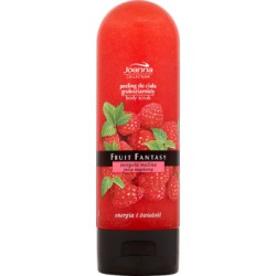 Joanna Fruit Fantasy Soczysta malina Peeling do ciała gruboziarnisty 200 ml