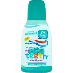 Aquafresh my Big Teeth Fresh Mint Płyn do płukania jamy ustnej dla dzieci 300 ml
