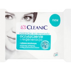 Cleanic Oczyszczenie i regeneracja Chusteczki do demakijażu 20 sztuk