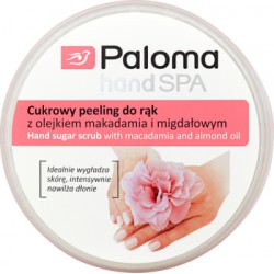 Paloma Hand Spa Cukrowy peeling do rąk z olejkiem makadamia i migdałowym 125 ml